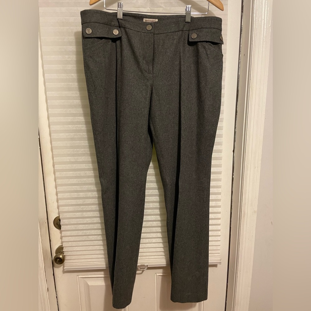 Grey wool pants